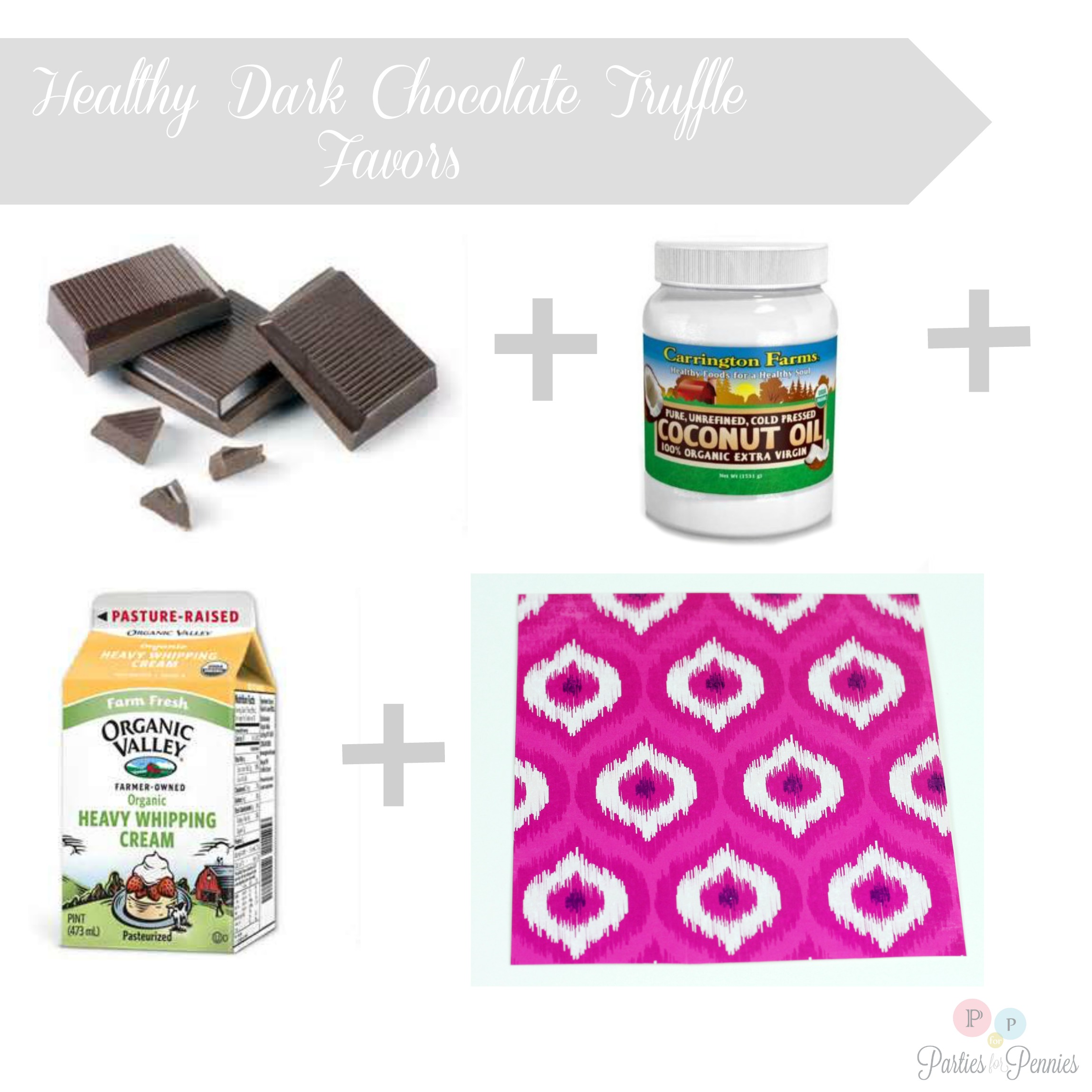 Healthy Chocolate Truffle Favors -What you need