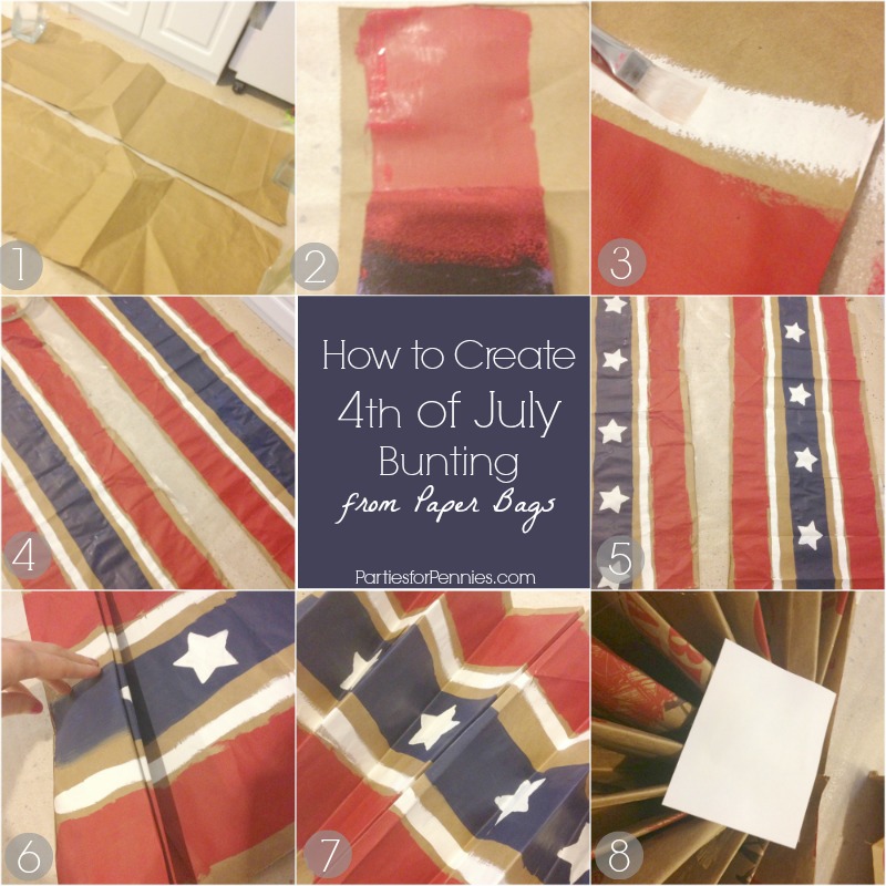4th of July Decorations | Heidi Rew of PartiesforPennies.com | #4thofjuly #patrioticdecoration