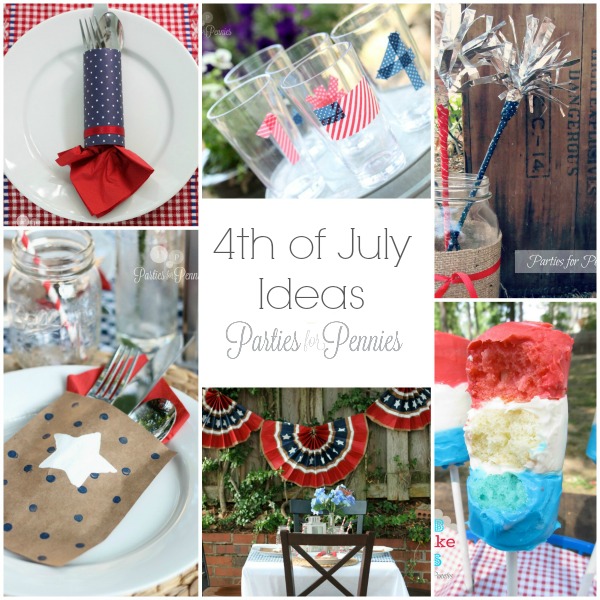 4th of July Ideas by PartiesforPennies.com #4thofJuly #patrioticcrafts #memorialday