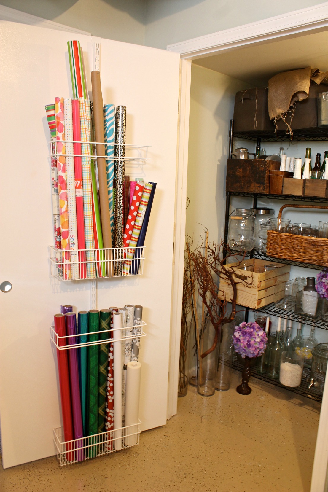 Craft Room Organization - Wrapping Paper