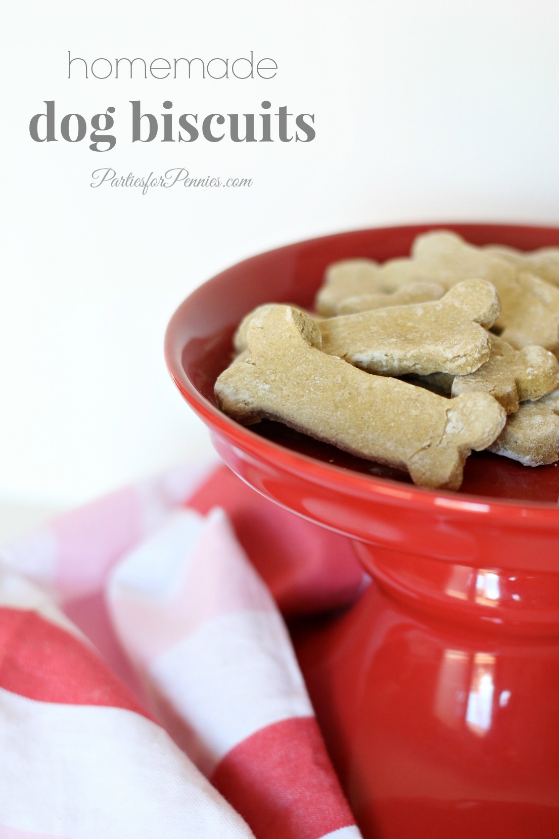 Homemade Dog Biscuits - PartiesforPennies.com