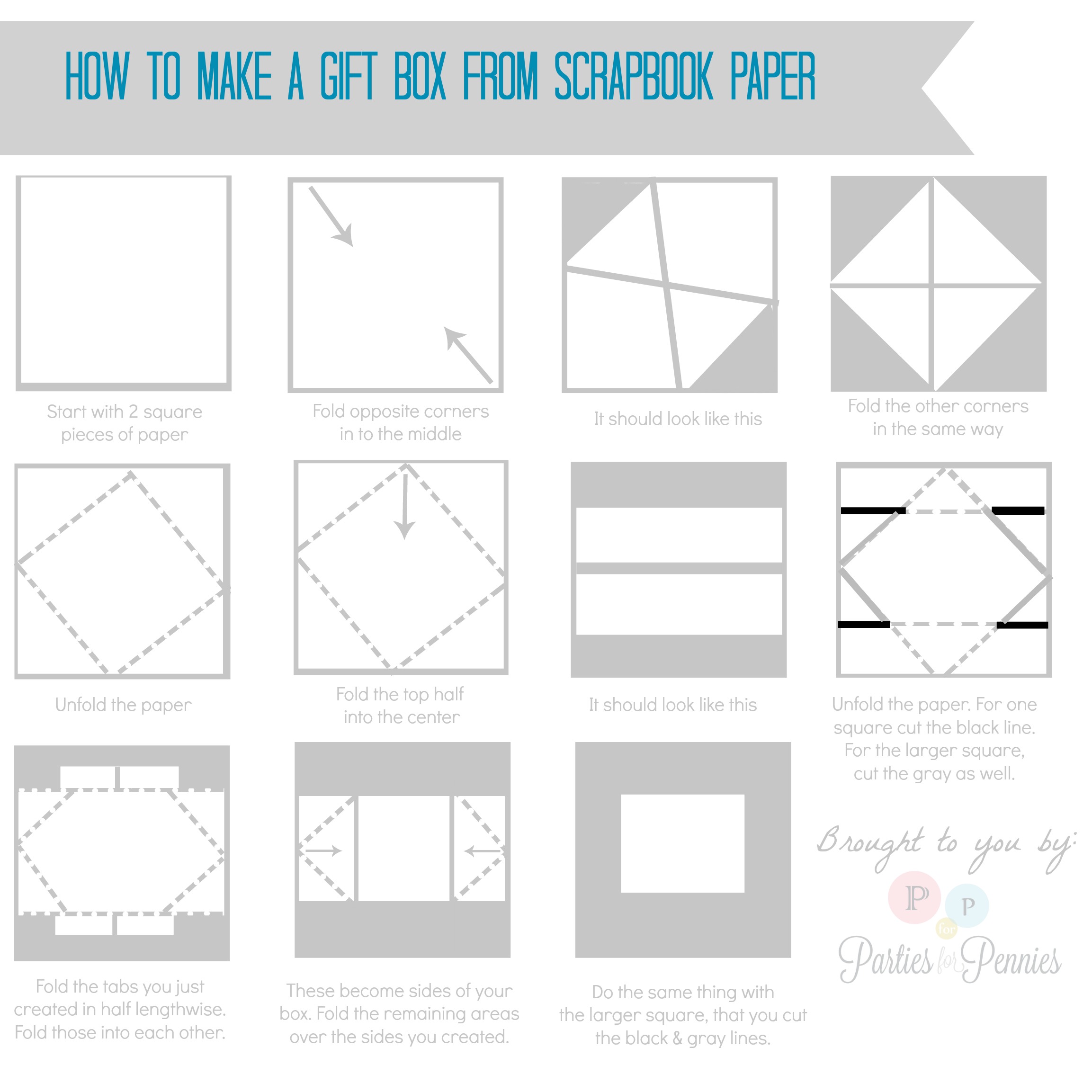 How to make a giftbox from paper
