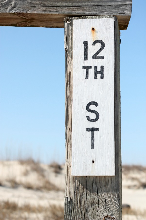 Tybee Sleepover - Beach sign