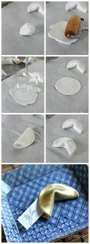 Valentines Day - Fortune Cookie Place Settings by PartiesforPennies.com