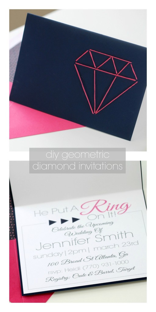 Geometric Diamond Bridal Shower