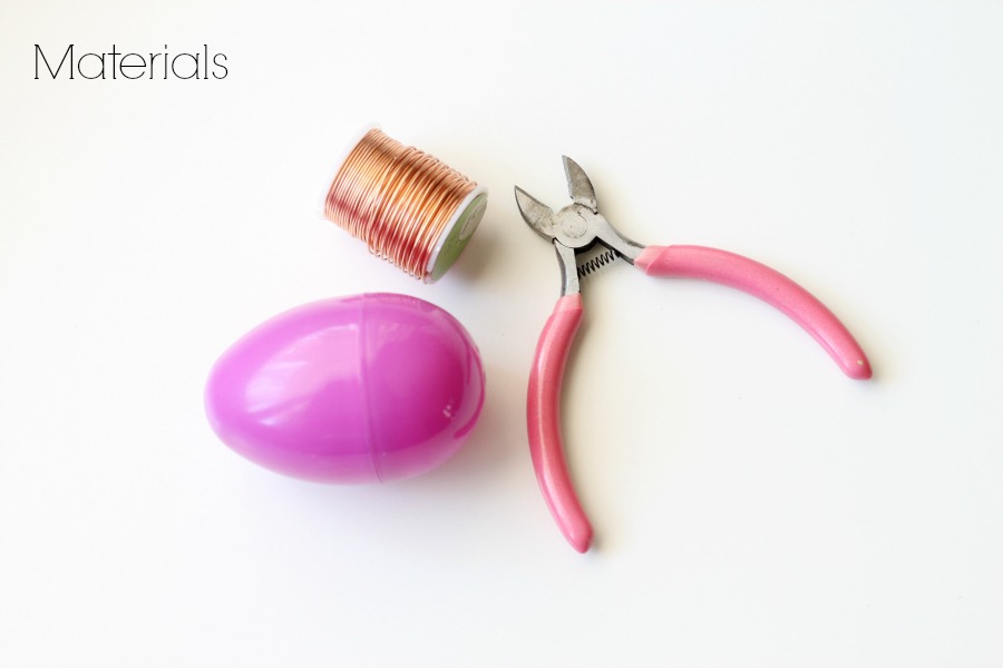 Copper Wire Easter Egg Craft by PartiesforPennies.com