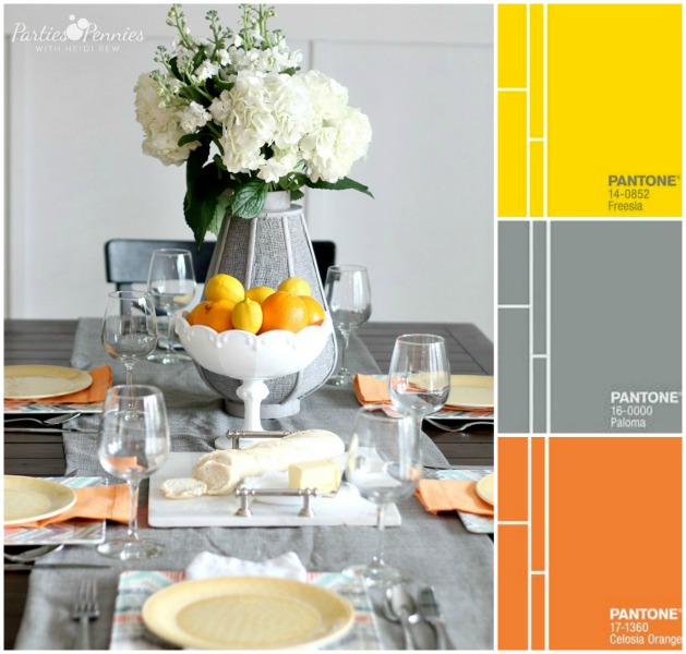 2014 Spring Pantone Color Inspired Tablesetting