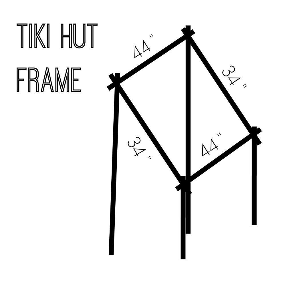 DIY Tiki Hut by PartiesforPennies.com