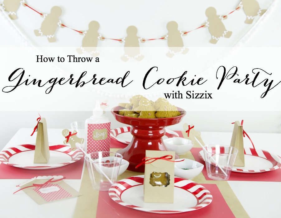 Gingerbread Cookie Party | PartiesforPennies.com | #Sizzix #Christmas #holiday 