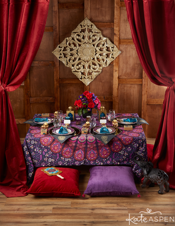 Jewel Toned Indian Wedding | Purple, Red, Gold | PartiesforPennies.com