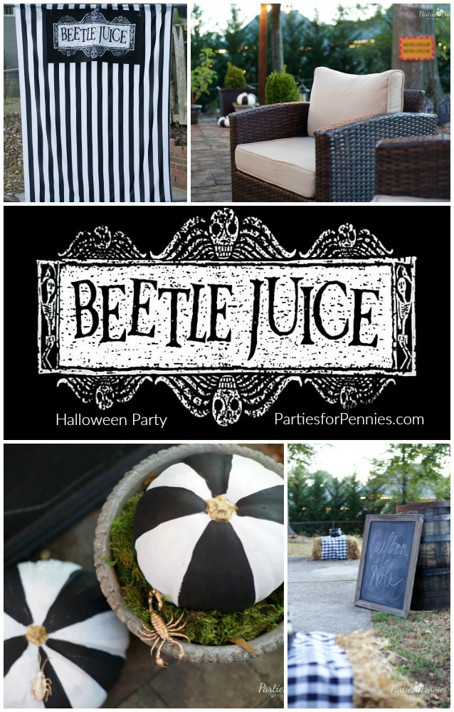  Beetlejuice Halloween Party | PartiesforPennies.com |Halloween Party | Movie Theme