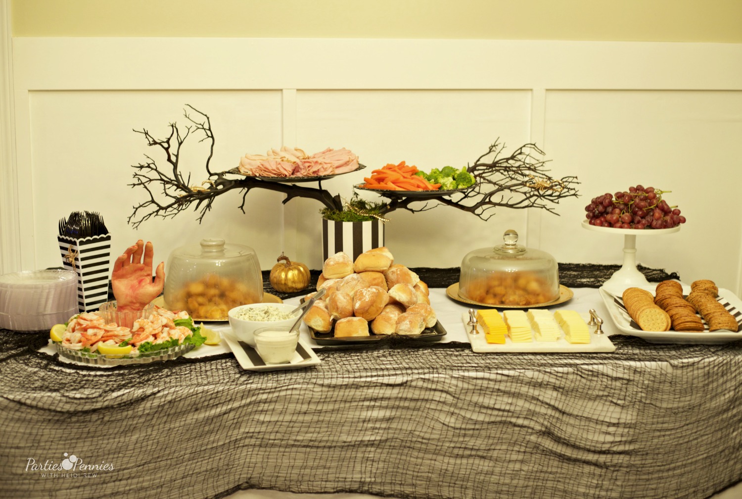 Beetlejuice Halloween Party | PartiesforPennies.com | Savory Table