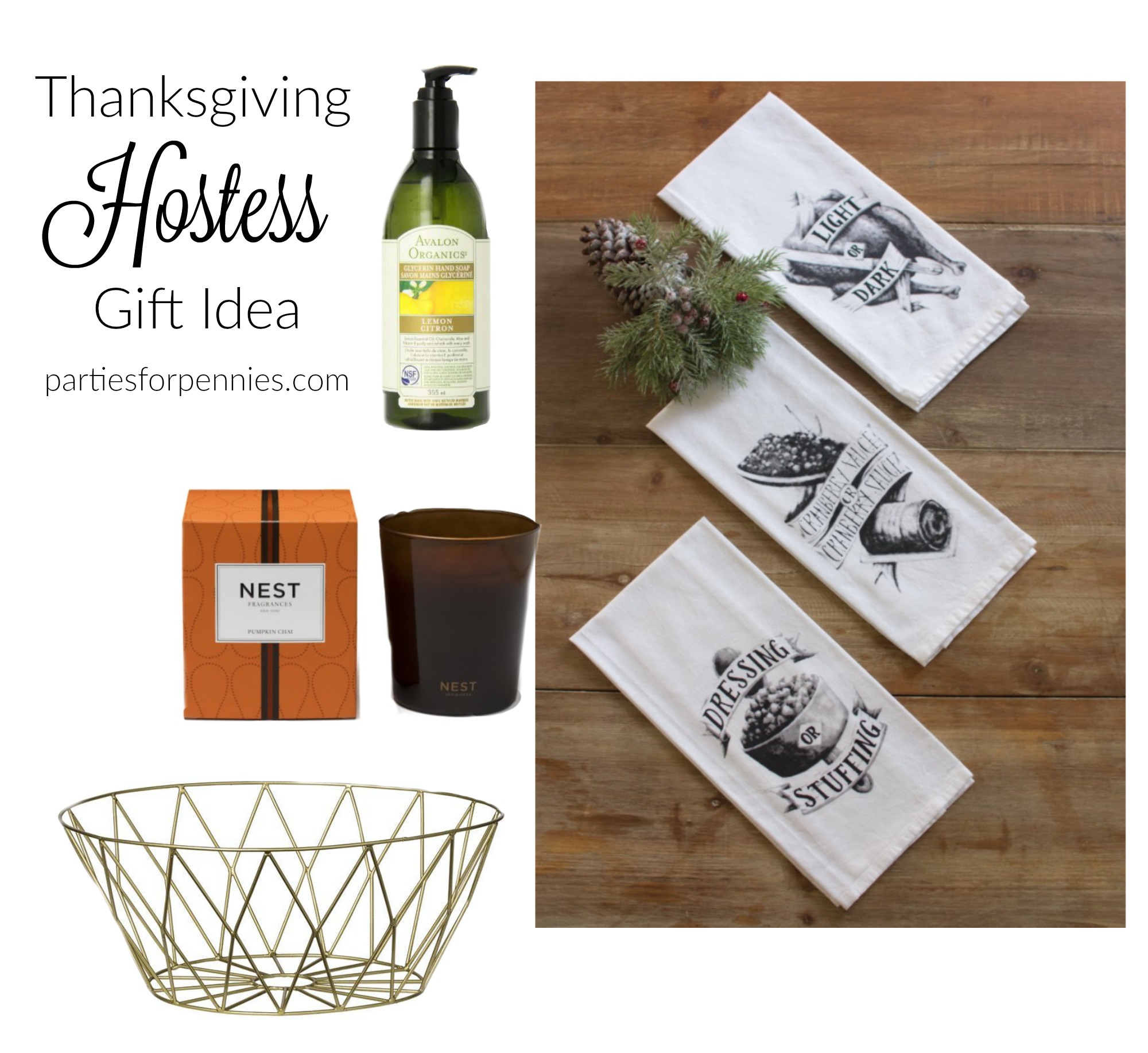 Thanksgiving Tips - Hostess Gift Idea | PartiesforPennies.com