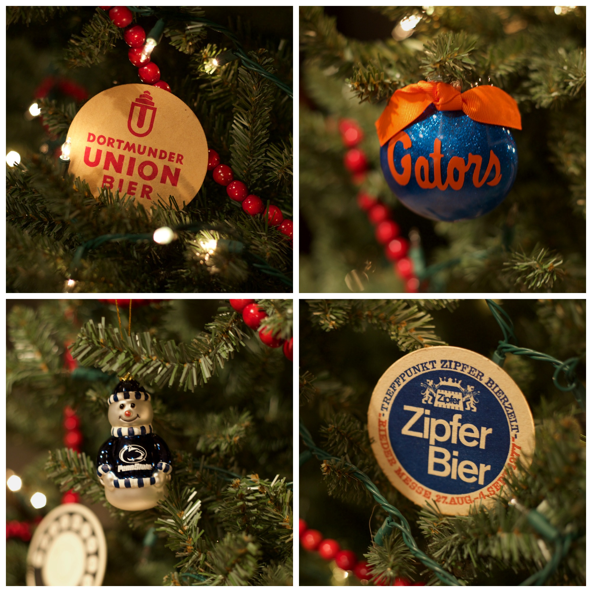 Manly Christmas Ornaments