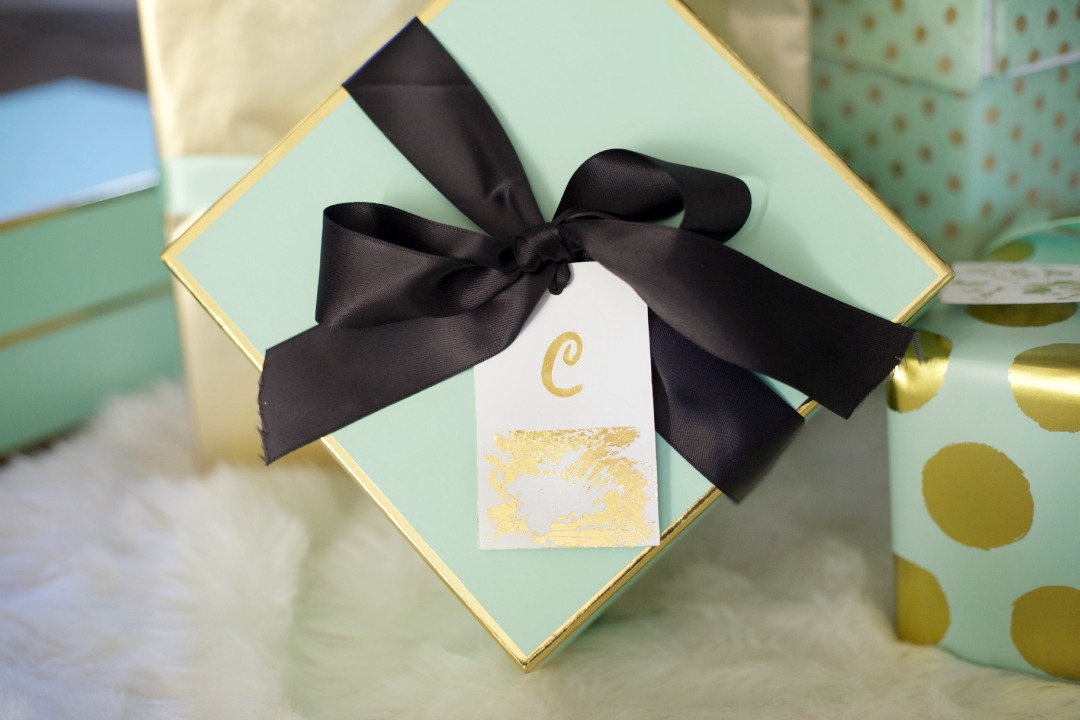 How to Make Gold Foil Gift Tags by PartiesforPennies.com | Christmas, Presents, Gifts, DIY, Gift Wrapping
