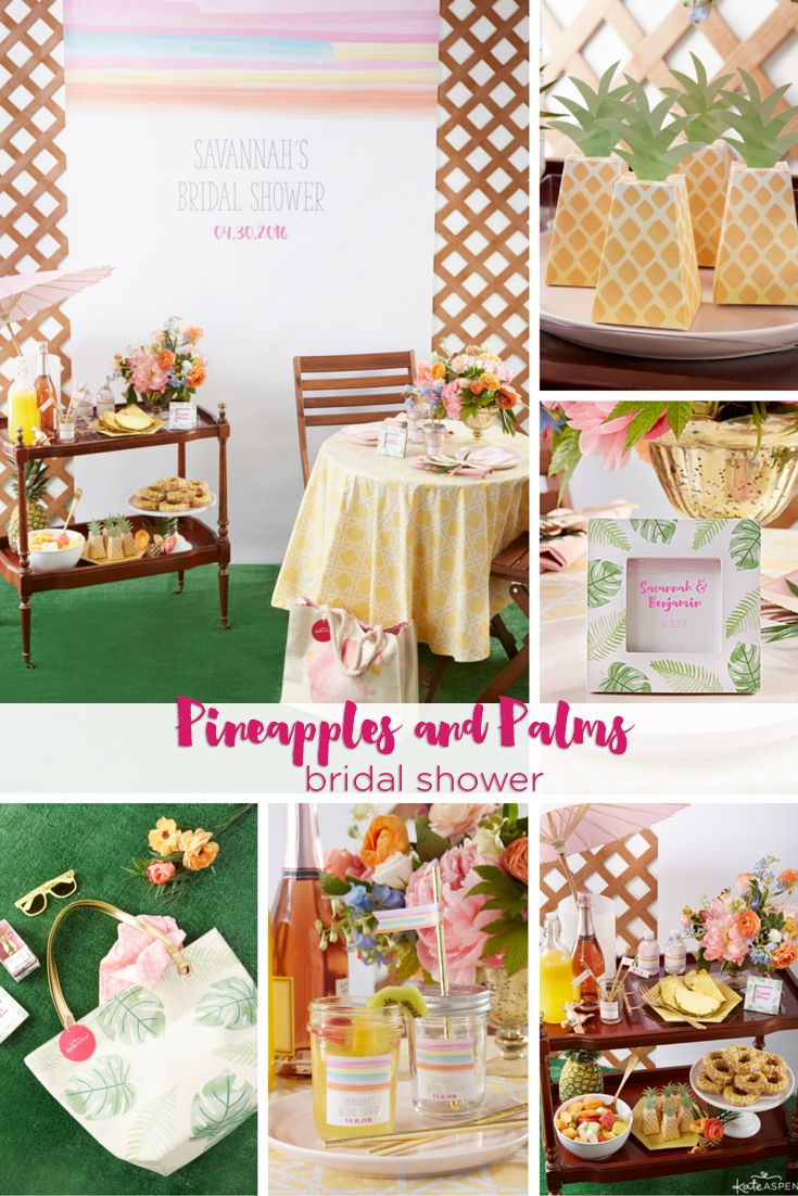 Pineapples and Palms Bridal Shower - Parties for Pennies