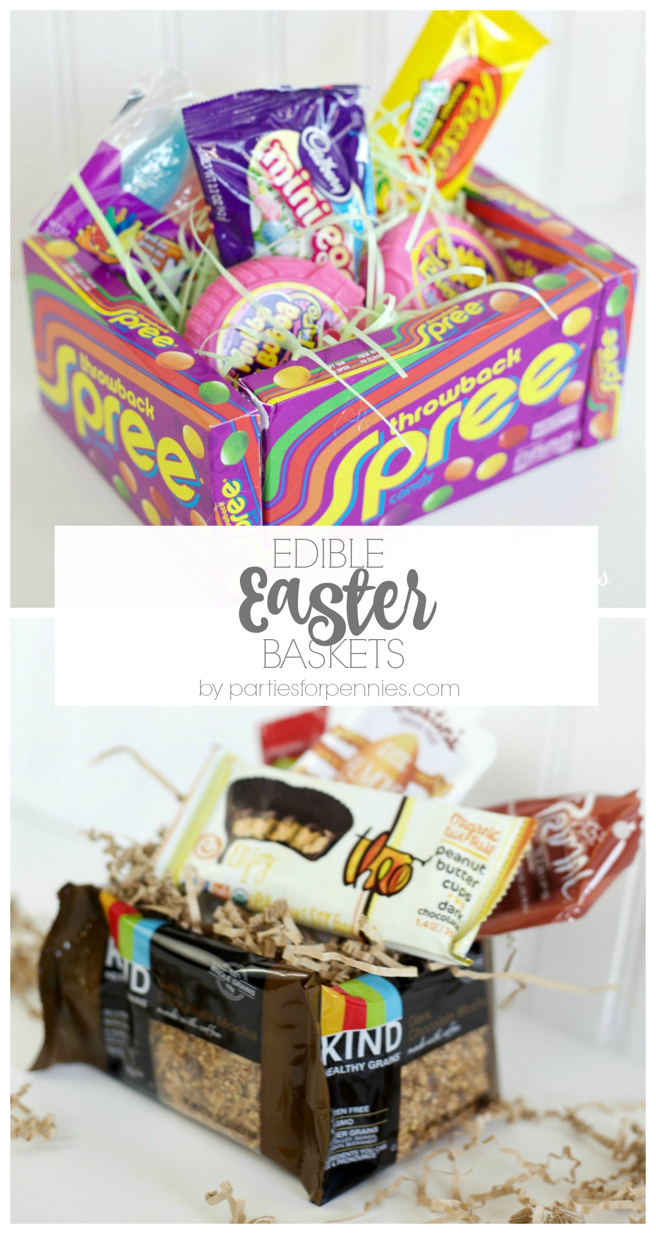 DIY Edible Easter Basket by PartiesforPennies.com | Make a fun & totally edible Easter basket! 