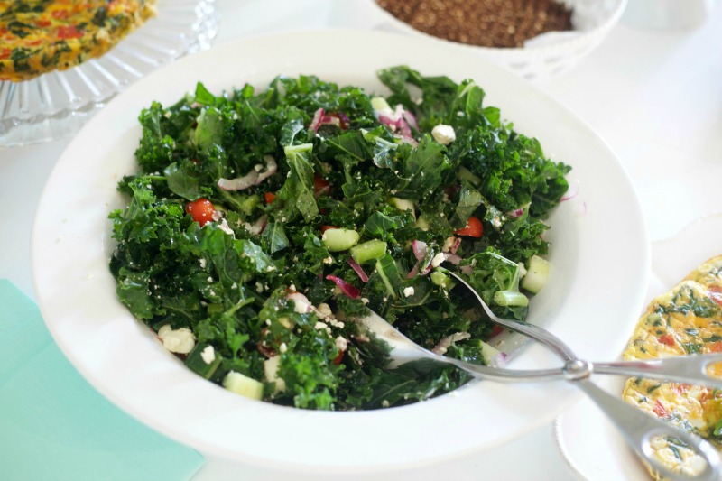 Cucumber Appetizer - Kale Salad, Brunch Menu