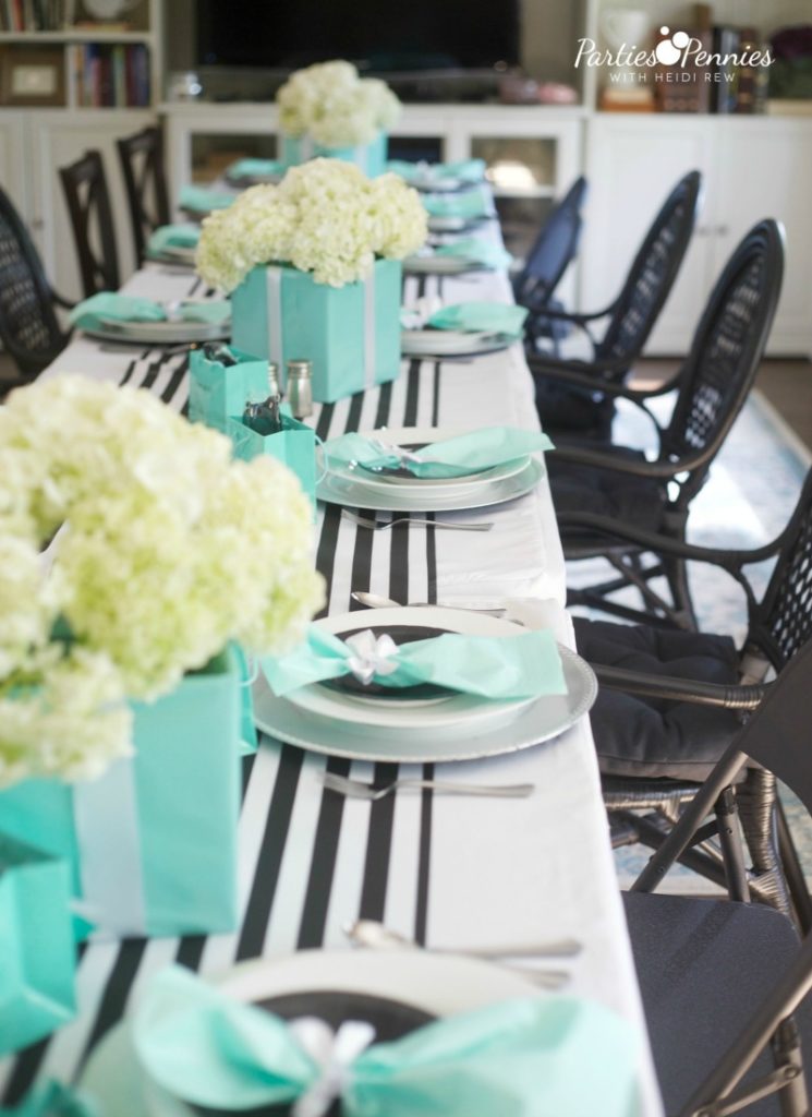 tiffany baby shower ideas