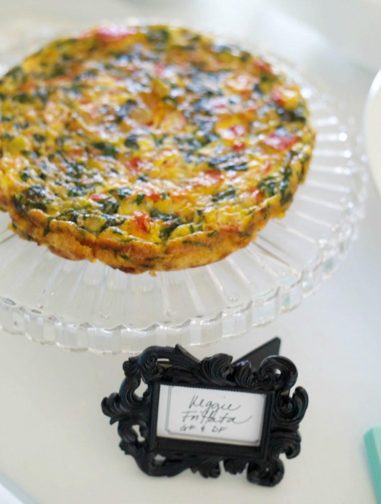 Breakfast at Tiffany's Baby Shower, Veggie Frittata, Brunch, Breakfast, Recipe